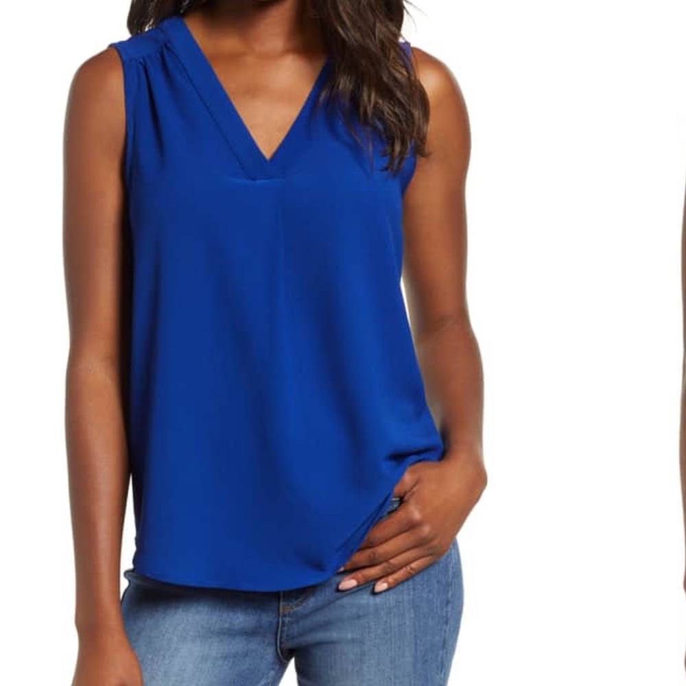 Royal blue blouse